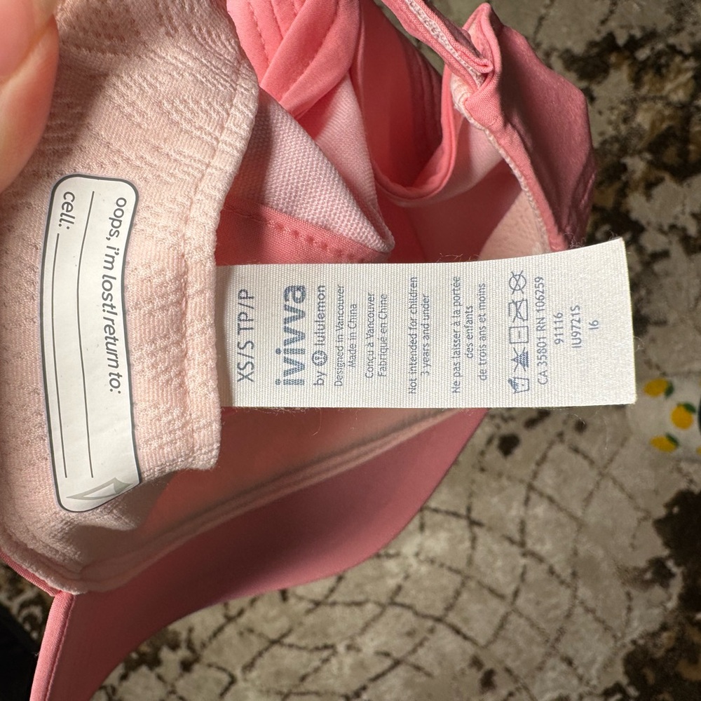 2 for $20// Ivivva Light Pink Cap - Picture 9 of 9